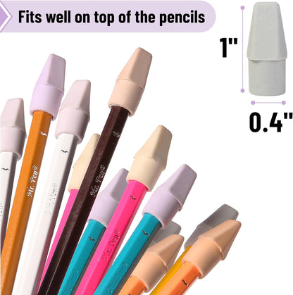 Mr. Pen- Pencil Erasers Toppers, 120 Pack, Colorful, Latex Free, No Smudge, Mr Pen Erasers for Pencils