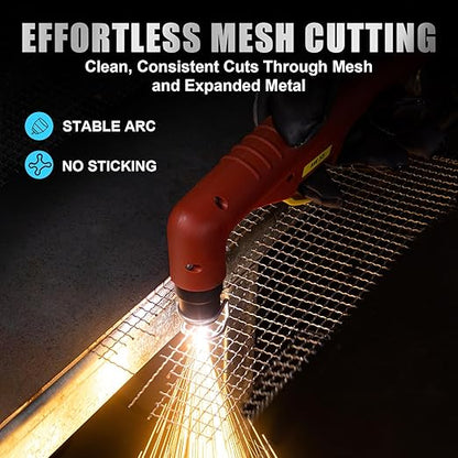 AZZUNO Plasma Cutter 55Amps, Non-Touch Pilot Arc, 110/220V Dual Voltage Large LED Display Plasma Cutting Machine, IGBT Inverter Air Sensor Technology, Max Cut 3/4" Plate/Mesh Cutting