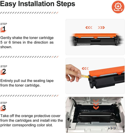 v4ink Compatible Toner Cartridge Replacement for HP 17A CF217A with Laserjet Pro MFP M130nw M130fn M130fw M130 M130a M102 M102a M102w Printer (Black, 2-Pack)