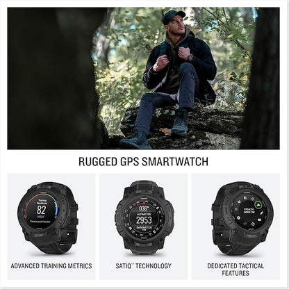 Garmin Instinct® 3 Tactical Edition, 50mm, AMOLED Display, Rugged Outdoor GPS Smartwatch