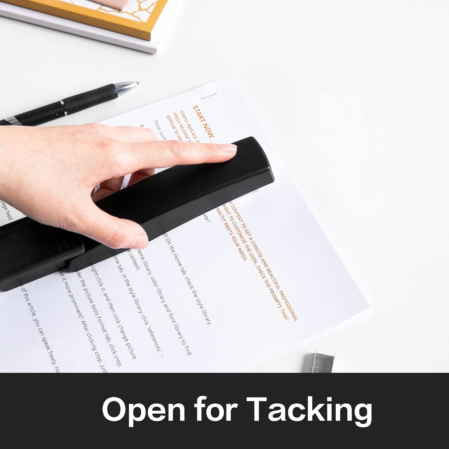 Deli Stapler, Desktop Stapler, 2 Pack, Office Stapler, 25 Sheet Capacity, Includes 2000 Staples and 2 Staple Removers, 2 Pack,Black