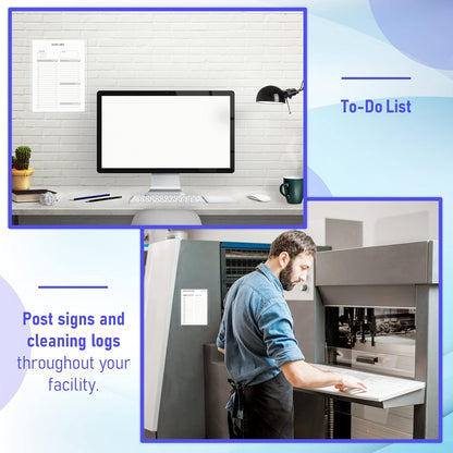 Outus Self Adhesive Shop Ticket Holders Clear Plastic Sleeves Adhesive Pockets Work Order Job Ticket Holders for Home Office Posting Signs(8.5 x 11 Inch,60 Pcs)