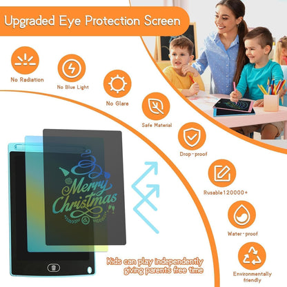 24 Pack LCD Writing Tablet for Kids Bulk, 8.5 Inches Reusable Doodle Board, Writing Tablet for Kids, Drawing Pads for Kid Education Class Party Favors Gifts for Children Toddler Girls Boys