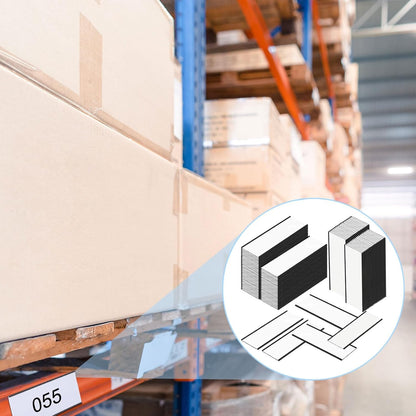 Gueevin 100 Pcs Magnetic C Channel Label Holders 3 x 8 Inch Label Holders Magnet Name Plate with Paper Inserts and Clear Plastic Protectors for File Cabinet Shelf Toolbox Drawer