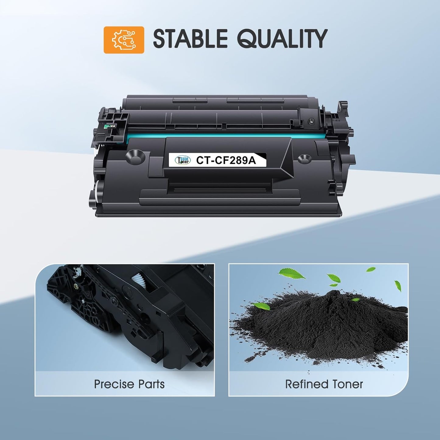 89A Black Toner Cartridge 2 Pack Compatible Replacement for HP 89A CF289A 89X CF289X (with Chip) for Enterprise M507 M507n M507dn M507x MFP M528dn M528f M528c M528z M528 Series Printer