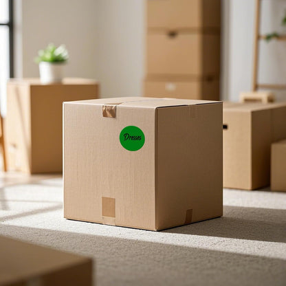 500 PCS Green Dots Stickers 3 Inch Vinyl Color Coding Round Sticker Removable Writable Circle Floor Labels Roll for Inventory Office Classroom Organize