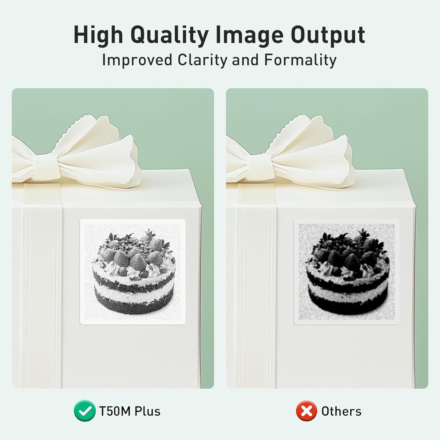 SUPVAN T50M Plus Bluetooth Label Maker Machine with Tape, High Printing Clarity, Versatile App with 40+ Fonts and 450+ Icons, Inkless Labeler for Business, Home, Office Organization, Green