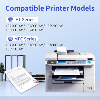 myCartridge Compatible Toner Cartridge Replacement for Brother TN229XL TN-229XL TN229 Toner Use for HL-L3280CDW MFC-L3780CDW MFC-L3720CDW HL-L3220CDW Printer,TN-229XLBK/C/M/Y with Chip 4-Pack