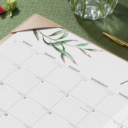 Large Desk Calendar 2025-2026 with Desktop Mat, Cabbrix Desk Pad Calendar 21 x 16-1/2 Inch from July 2025 to December 2026, Desk Blotter Calendar for Home School and Office