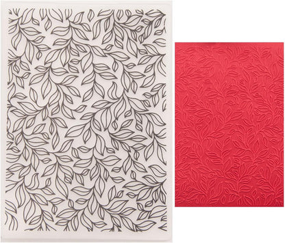 3-D Texture Leaves Embossing Folders for Card Making Embossing Template for Paper Crafting Scrapbooking Decoration