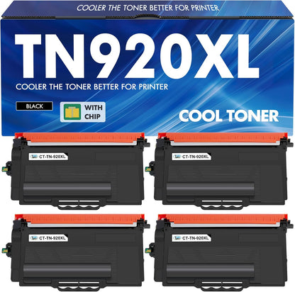 TN920XL TN920 Toner Cartridge Compatible Replacement for Brother TN 920 920XL TN920XXL TN920UXXL TN-920XL for HL-L6210DW HL-L6210DWT HL-L5210DW HL-L5210DN HL-L5210DWT Printer High Yield 4 Pack