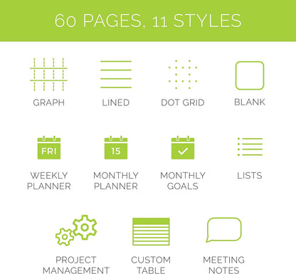 Rocketbook Smart Reusable Notebook, Fusion Plus Executive Size Spiral Notebook & Planner, Infinity Black, (6" x 8.8")