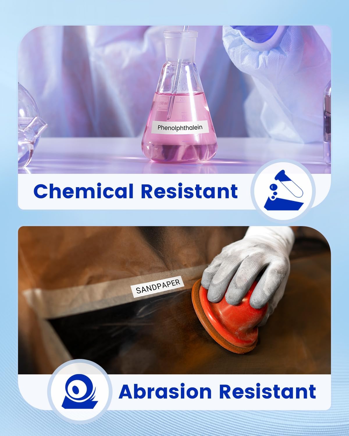 Anycolor LK-4WBN Replace for Epson Label Maker Tape LC-4WBN SS12KW 12mm 0.47" Label Tape Refill Used for Epson LabelWorks LW300 LW400 LW600P LW700, Black on White, 1/2" x 26', 8-Pack