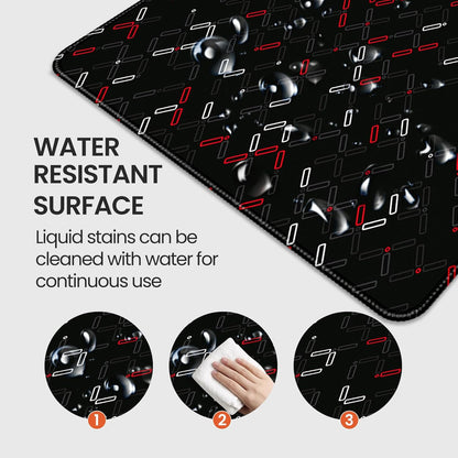 35.4 x 15.7 inches, Large Desktop Mouse pad, Keyboard and Mouse Pads for Work and Home Computers, and Large Laptop Mouse mat，Red and White Checkered