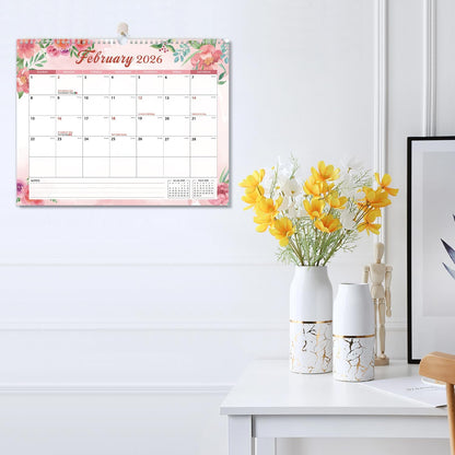2026 Calendar, Wall Calendar 2026-2027, 11" x 14.2" Monthly Desk Calendar for Home and Office, 18 Months From January 2026 to June 2027 With Vacation Overview