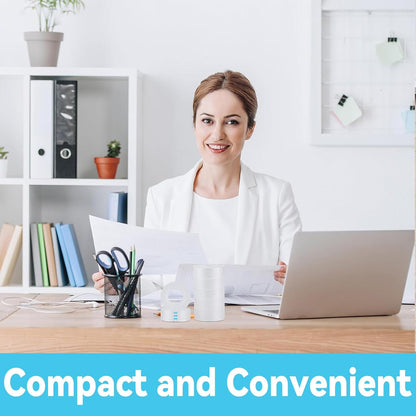 Transparent Tape Refill - Tear by Hand, 3/4" x 1000 inches, 16 Clear Tape Rolls for Dispenser, Back to School Supplies