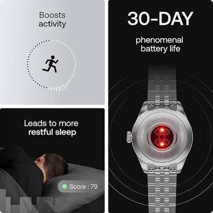 Withings ScanWatch Nova Brilliant Health Smart Watch for Women/Men with ECG, SPO2, Temperature, Sleep, Respiratory Health, Menstrual Cycle Tracker, 30D Battery