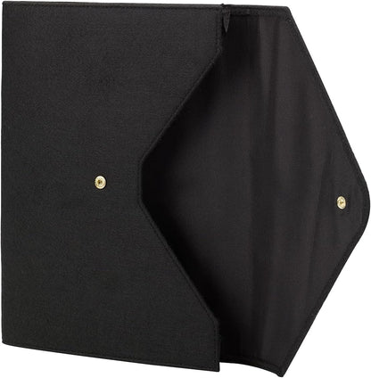 Smead Cloth Expanding File, 2" Expansion, Snap Closure, Letter Size, Black (70920)