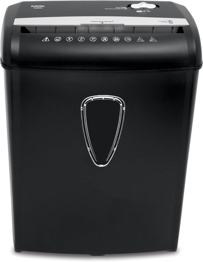 Aurora AU890XA 8-Sheet Crosscut Paper and Credit Card Shredder with Wastebasket