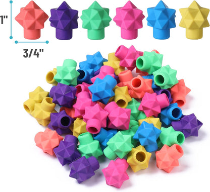 Mr. Pen- Pencil Erasers Toppers, 48 Pack, Vibrant Colors, Erasers for Pencil, Pencil Top Erasers, Back to School Supplies