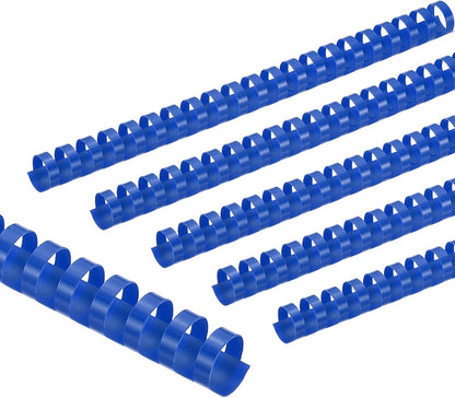 PATIKIL 20mm (3/4") Plastic Binding Combs, 50 Pcs 21 Rings Comb Binding Spines 150 Sheet Capacity Letter Size for Binding Paper Sheets Notebook Calendar Picture Album, Blue