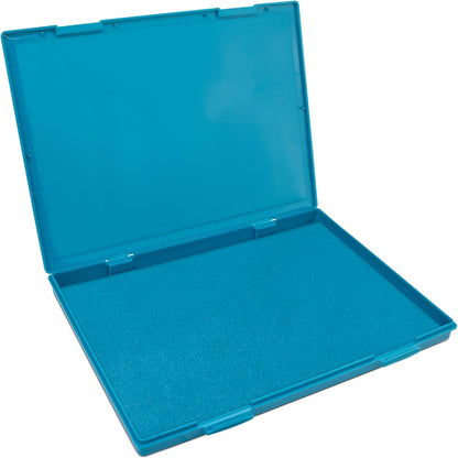 MaxMark Extra Large Light Blue Ink Stamp Pad - 8.25" x 11.5" - Industrial Felt Pad - Light Blue Color
