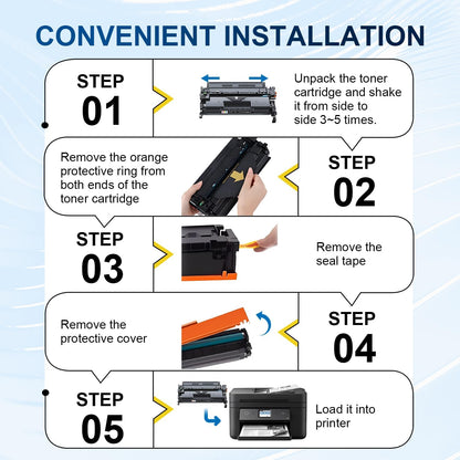 58X Black Toner Cartridges High Yield CF258X Comaptible with 58X 58A Toner Cartridge(with Chip), Works with Pro M404n M404dn M404dw, MFP M428fdw M428fdn M428dw M404 M428 Printer(2 Pack, Black)