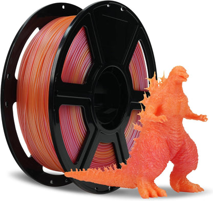FLASHFORGE Chameleon Gradient Rapid PLA Filament Yellow & Pink, High Flow Speedy Filament 1.75mm Max 500mm/s Fast Printing, Displays Shimmering Effects from Various Angles and Light