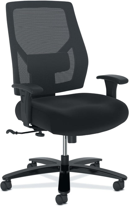 HON Crio Big and Tall Office Chair, 450lbs Weight Capacity, Extra Wide Desk Chair, Heavy Duty Tilt Recline, Swivel Wheels, Comfortable for Long Hours
