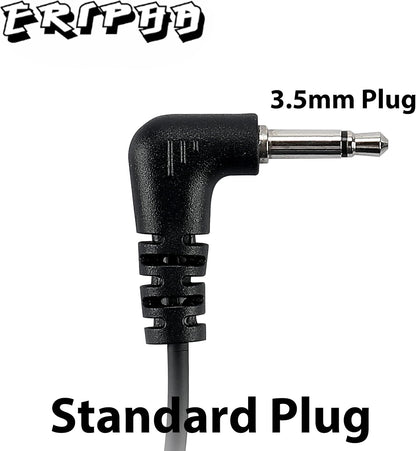 Police Earpiece 3.5mm /1 Pin Listen Only Acoustic Tube Earbud Headset for Remote Speaker Mic Motorola Kenwood 2 Way Radio FBI Security Surveillance Walkie Talkie (5 Packs)