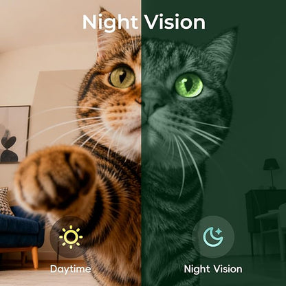 Magic S1 Indoor Security Robot Camera 1080P Movable Pet Camera with App Control, 2-Way Audio, Motion Detection, Night Vision, Auto-Recharge, Smart Home Cam for Pet/Elderly/Baby (White)