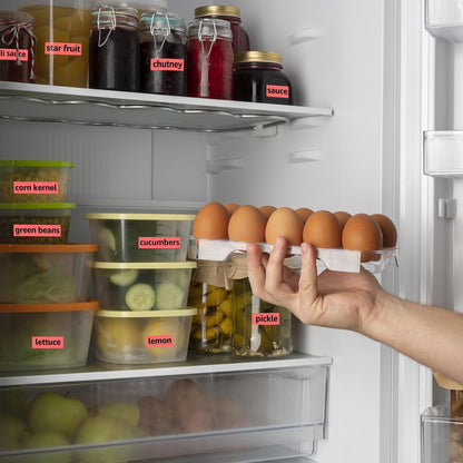 Compatible for Brother P-Touch M Tape M-K431 MK431 M431 MK-431 Black on Red Label Tape 0.47" (12mm) x 26.2ft 2 Pack