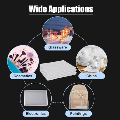 10 Pack 26 * 30 Inch Extra Large Bubble Pouches Clear Bubble Pouch Wrap Bags for Packing Shockproof Cushioning Wrap Bag for Shipping Moving Fragile Dishes China Plates Painting Fragile Items