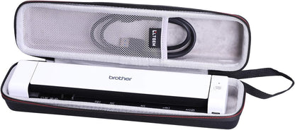 LTGEM Hard Case for Brother DS-640 / DS-740D / DS-940DW / DS-720D & Itari & HP Small USB & Canon imageFORMULA P-208II Document Scanner - Protective Carrying Storage Bag