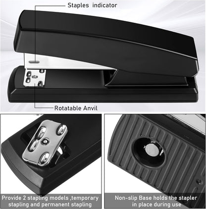 Marspark 10 Pcs Stapler for Desk Office Staplers Bulk with 6000 Staples 25 Sheet Capacity for School Office
