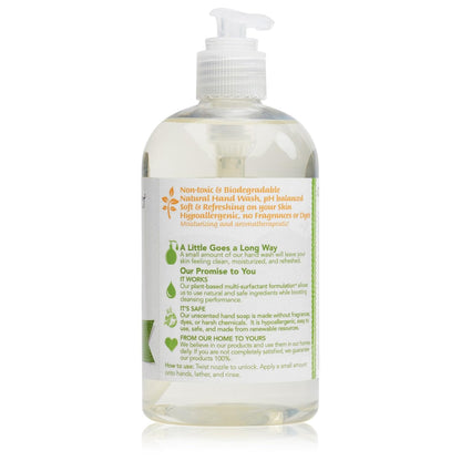 Liquid Hand Soap – Plant-Derived and Bio-Based Formula – Sulfate-Free, pH-Balanced, Vegan – 3 Pack - Free & Clear Unscented – 3 x 12 oz