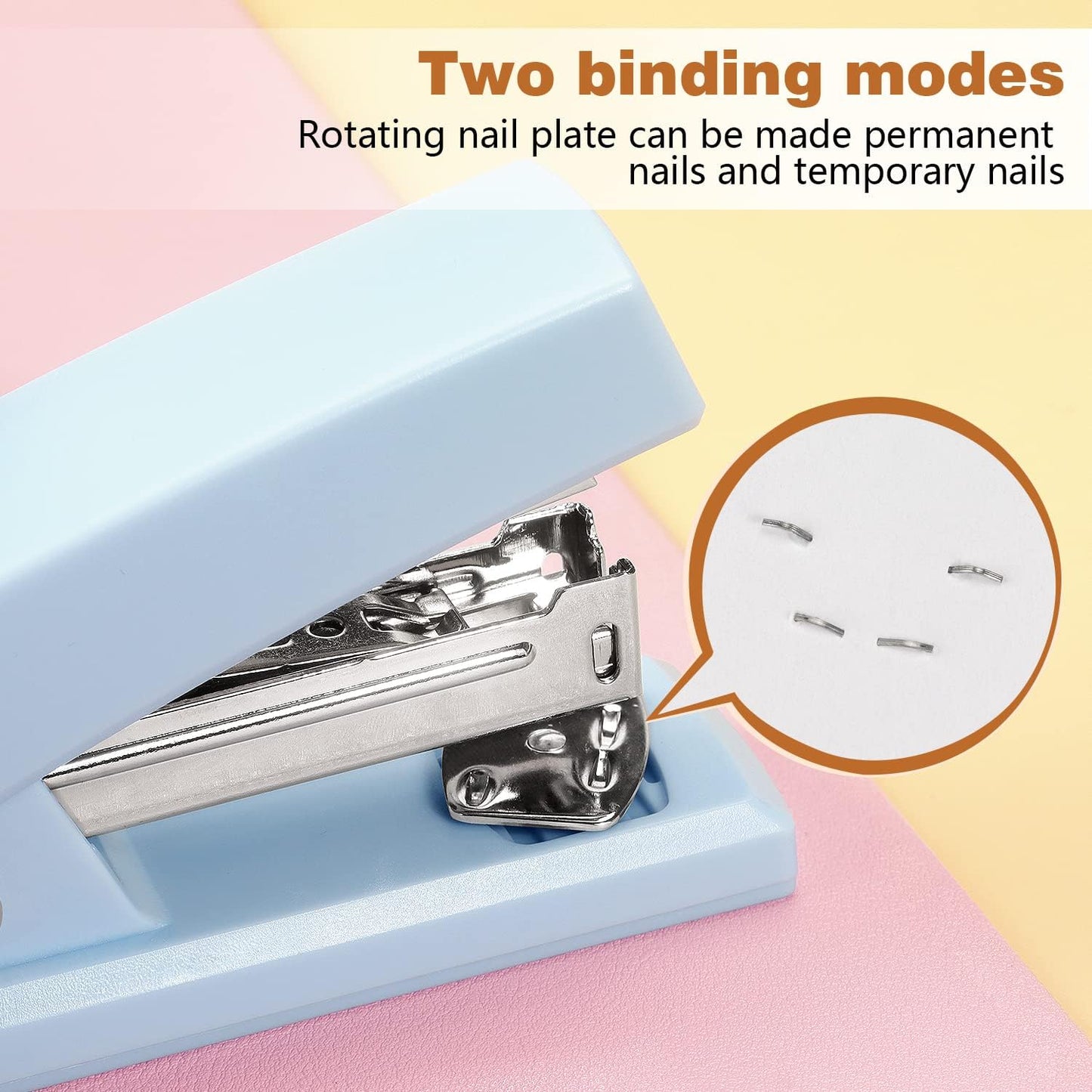 Tamaki Stapler, Office Stapler, Small Staplers for Desk, Blue