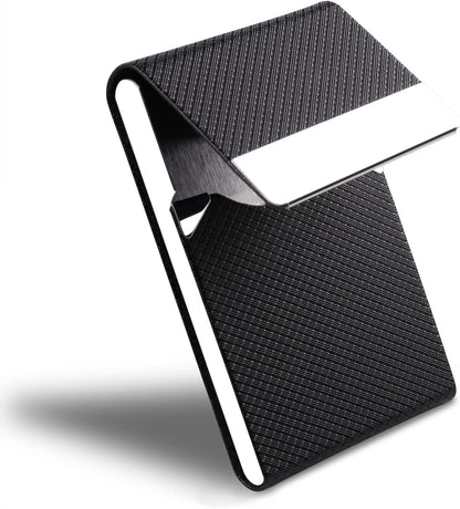 Business Card Holder for Women & Men - Multi Card Case, Business & Name Card Holder Wallet with Magnetic Closure