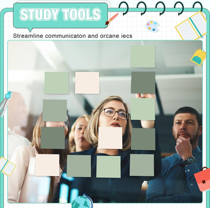 Fainne 60 Pack Sticky Notes Bulk Back to School Supplies Self Stick Note Pads Paper Memo for Office First Day of School Student Teacher Essentials (3x3inch,Fresh Color)