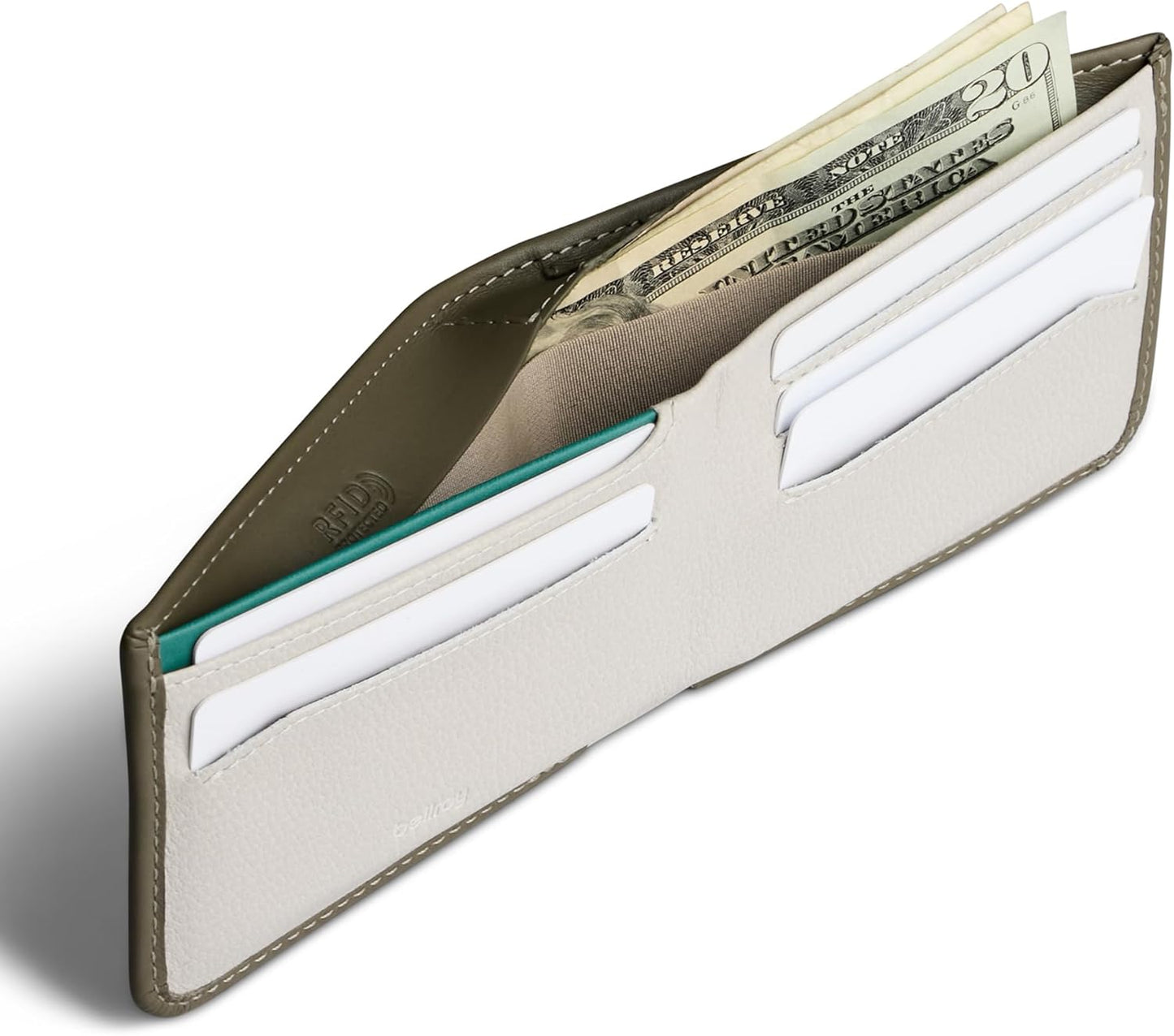 Bellroy Hide & Seek Wallet (Slim Leather Bifold Design, RFID Protected, Holds 5-12 Cards, Coin Pouch, Flat Note Section, Hidden Pocket)