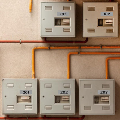 Grey Rectangle Stickers 3 x 1 Inch Color Coding Labels Vinyl Roll Self-Adhesive Waterproof Removable 500 PCS