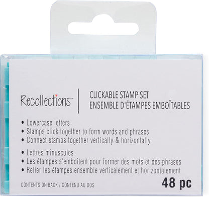 6 Pack: Clickable Lowercase Stamp Set by Recollections®