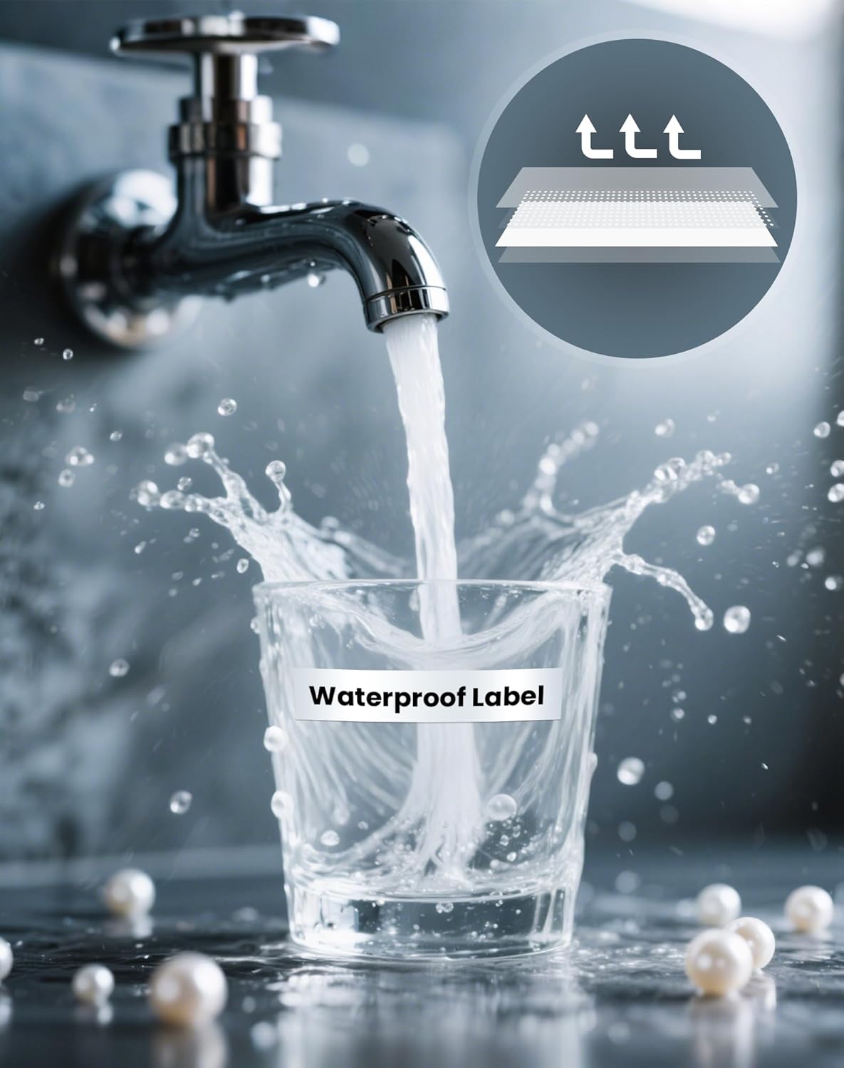 Label Maker Tape 12mm 0.47 White Replacement Brother Label Maker Tape, P-Touch Label Tape, Compatible with Brother PT-D210 H110 D220 D410 D600, 4-Pack