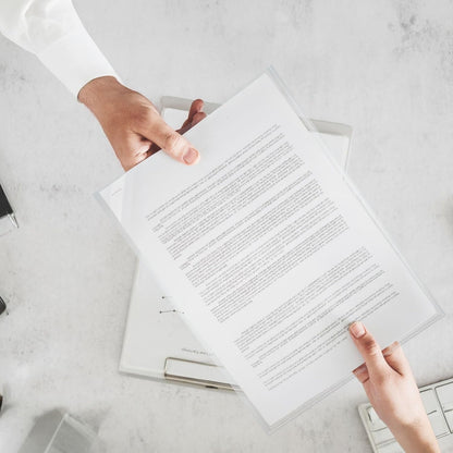 Performore 50 Clear No Hole Sheet Protectors, 8.5" x 11", Plastic Sheet Sleeves, Top Loading Paper Protector, Archival Safe for Documents and Photos