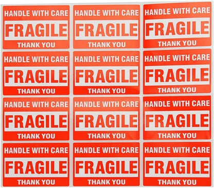 MFLABEL Half Sheet Shipping Labels 2-Pack (1000 Labels) - 8.5"x5.5" Round Corner for Laser/Inkjet Compatible Labels/Free Fragile Stickers