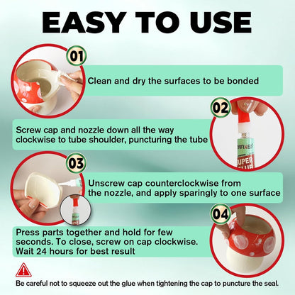 Super Glue Gel & Liquid, Clear Ca Glue Multipack All Purpose Repair Ceramic Plastic Glass Metal Pottery, Single Use Strong Cyanoacrylate Adhesive for Bonding Wood Shoes Crafts Model Aquarium Instant