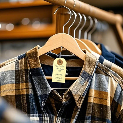 SallyFashion 100 Pack Pricing Tags with String, Blank Labeling Tag with Reinforced Hole and Metal Wire, Manila Hang Tabs for Luggage Clothing Sale Supplies Equipment Parts, Gift Tags(2 3/4" x 1 3/8")