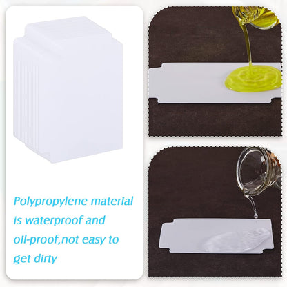 White Trading Card Plastic Divider Cards Sorting Tray Playing Separator Organizer Pages for Games Sports Supplies, 69 x 97 mm(50 Pieces)