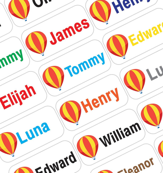 Personalized Waterproof Name Labels Press and Stick Custom Name Stick on Clothing Labels. Customized Up to 3 Lines Great for Camp & Daycare
