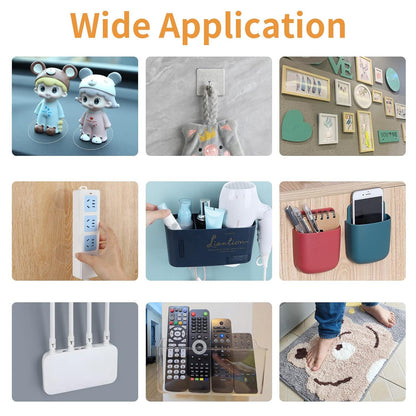 50PCS Heavy Duty Double Sided Adhesive Mounting Circle Tape- Waterproof,Strong Adhesion,Clear, High Strength,No Residue Removability for Hanging,Wall Mounting, Home Decor,Adhesive for Shower